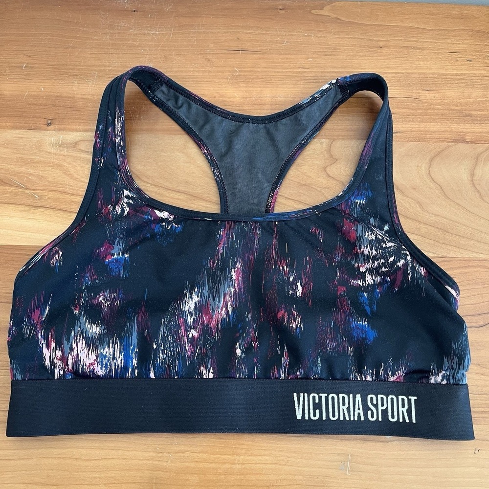 Victoria Secret The Player Sport Bra Size Small Racerback Strappy Sides